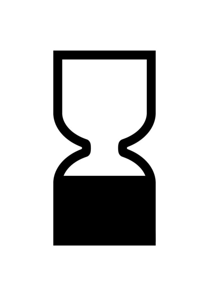 symbol i form av timglas som visar att din hudvård har ett bäst före-datum kortare än 30 månader